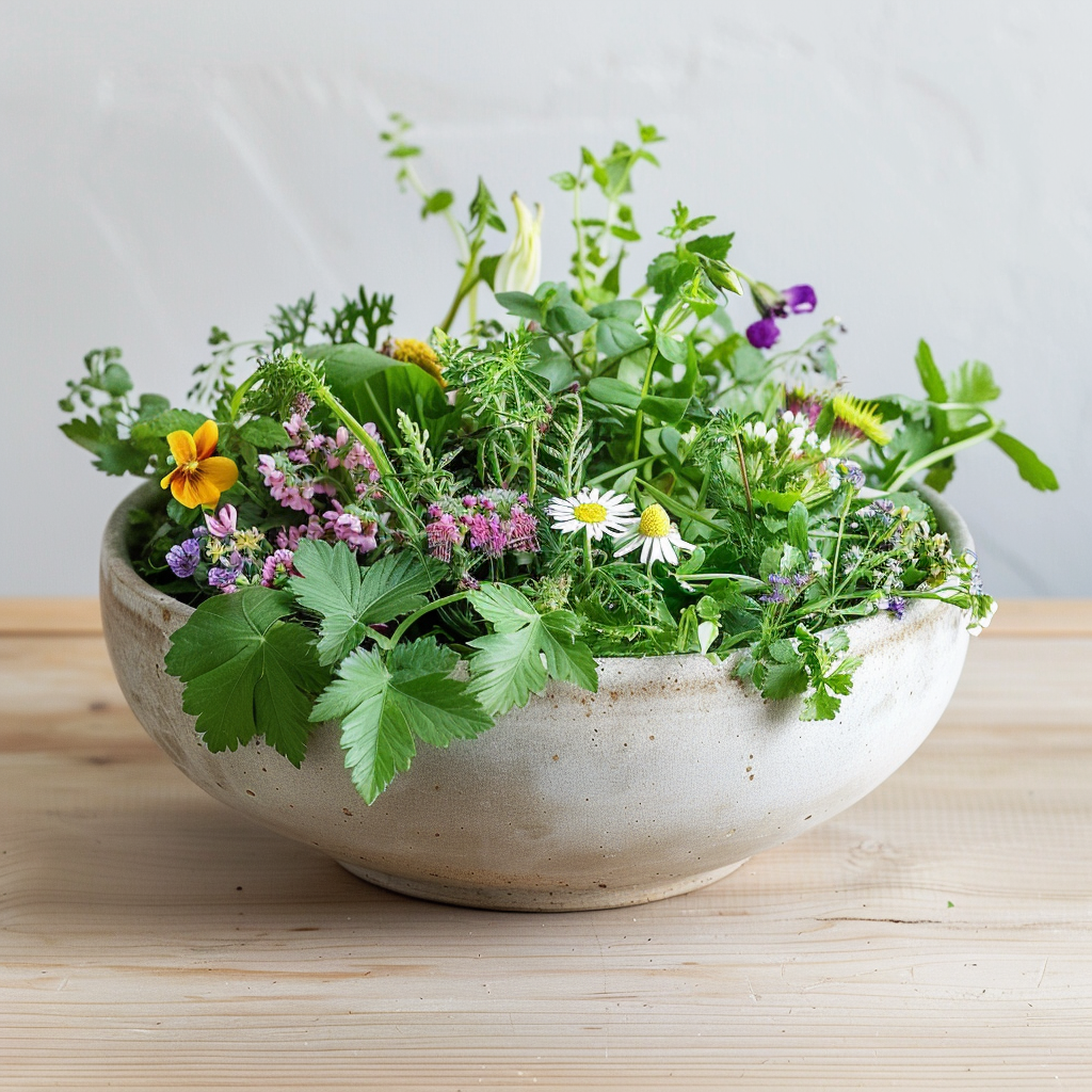 Kräuter und Blüten