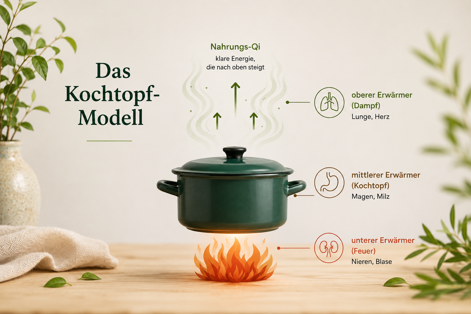 Das Kochtopfmodell der TCM: Verdauung einfach erklärt