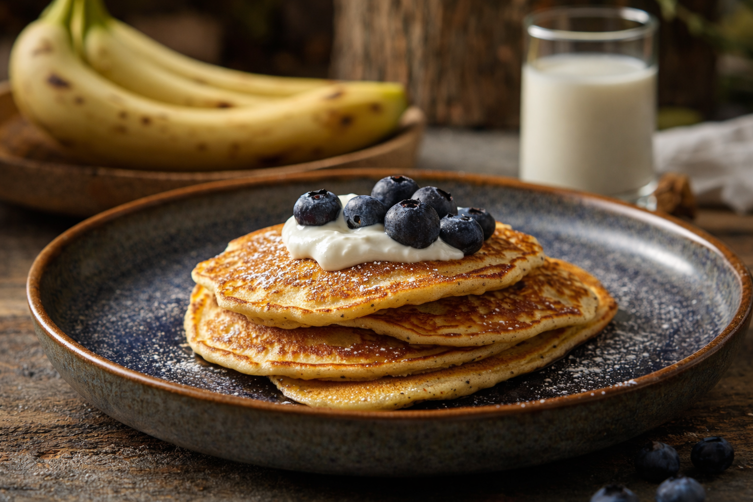 Einfaches Bananen-Pfannkuchen-Rezept