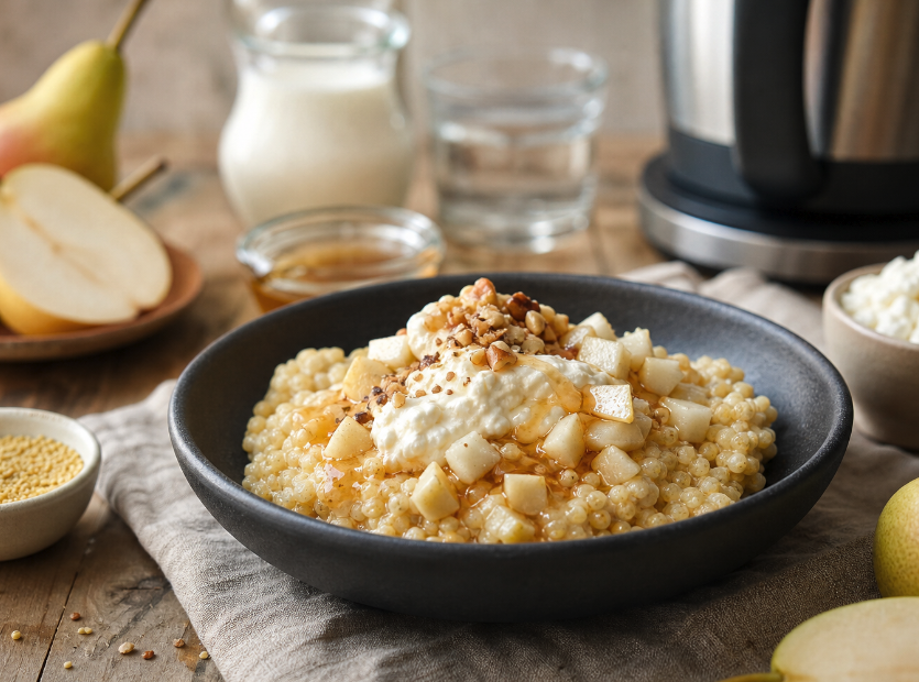 Birnen-Hirse-Porridge aus dem Thermomix